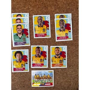 Panini FIFA World Cup 2026 Ecuador Sticker Lot Estupinan Pacho Valle ECU 3-13